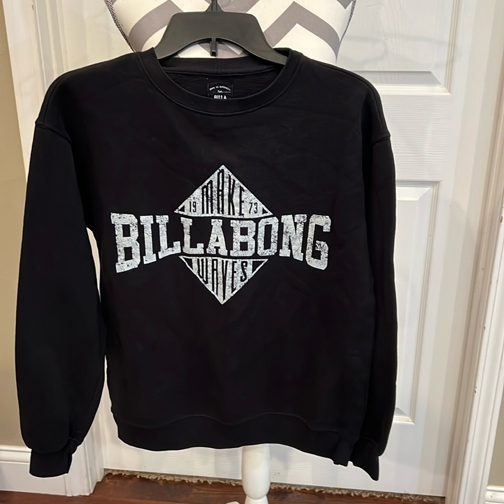 Buckle billabong headline crew neck black sweatshirt, size S